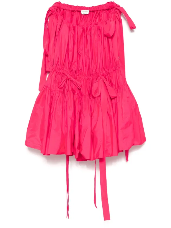 Alexander Mcqueen Ruched Mini Dress - Pink