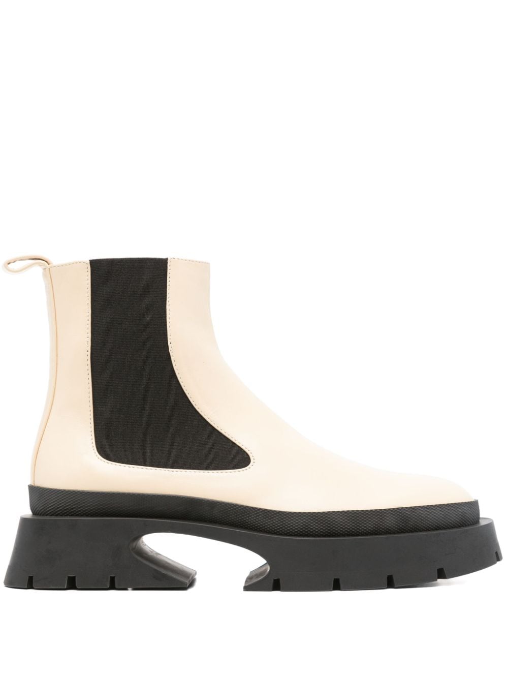 Jil Sander Pre-Owned chunky-sole Chelsea boots Neutrals