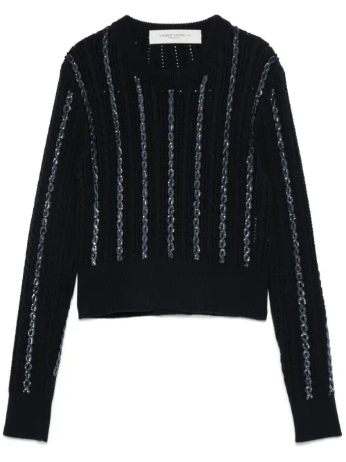 Pull à détail de sequins - Golden Goose - Modalova