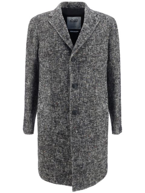 Tagliatore melange-effect coat Men