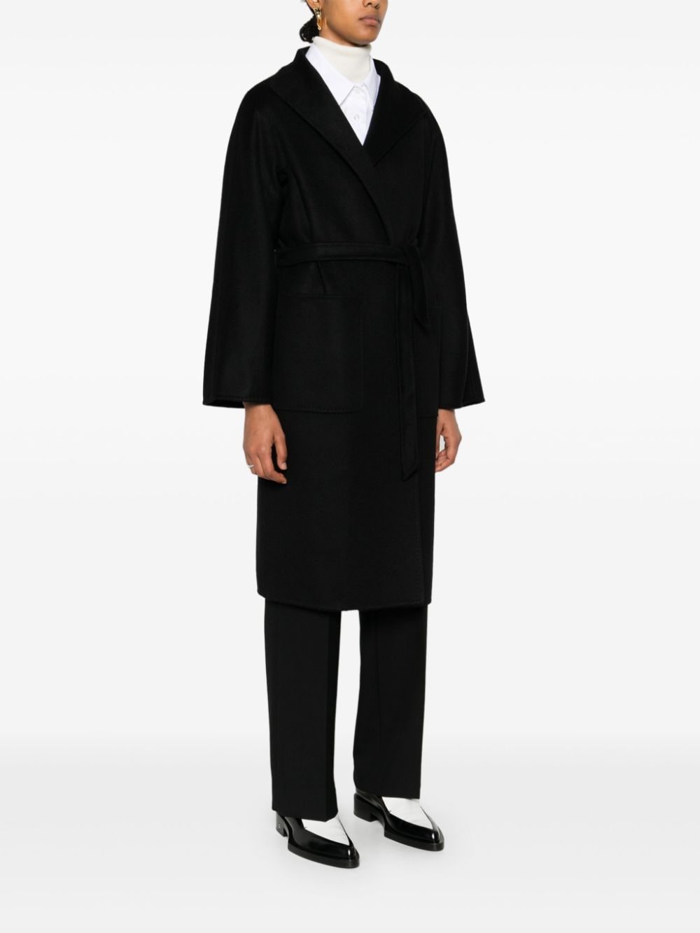 Shop Max Mara Lilia Coat In Black