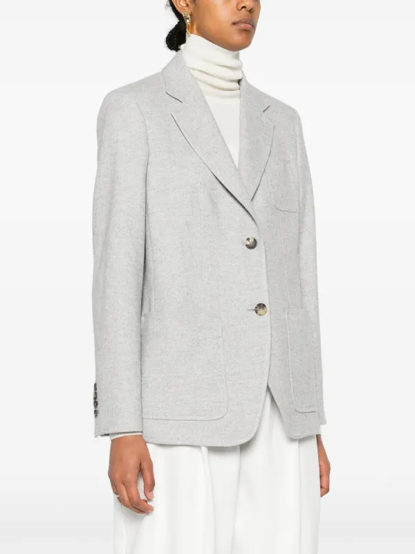【関税込み】MAX MARA CARPI BLAZER Max Mara Carpi Blazer | Grey | FARFETCH CA