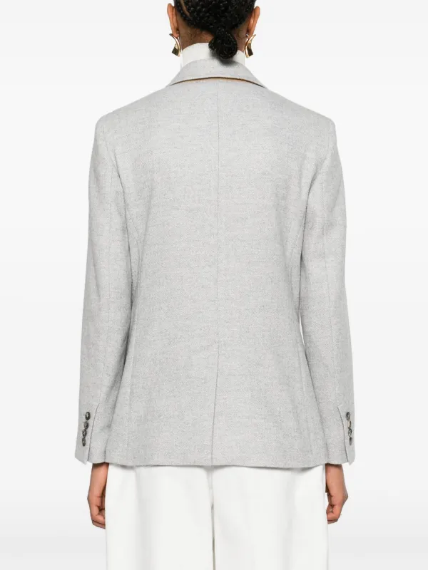 【関税込み】MAX MARA CARPI BLAZER Max Mara Carpi Blazer | Grey | FARFETCH