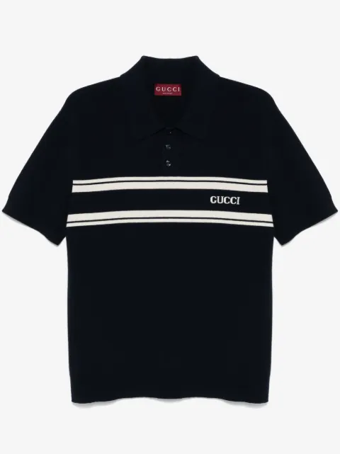 Gucci logo-jacquard polo shirt