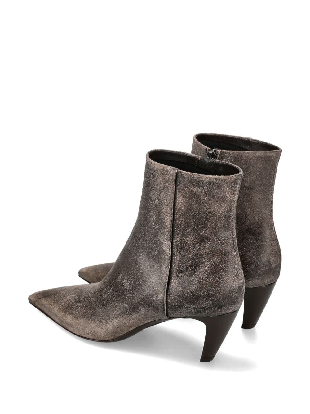 Shop Premiata 85mm Suede Ankle Boots In Brown