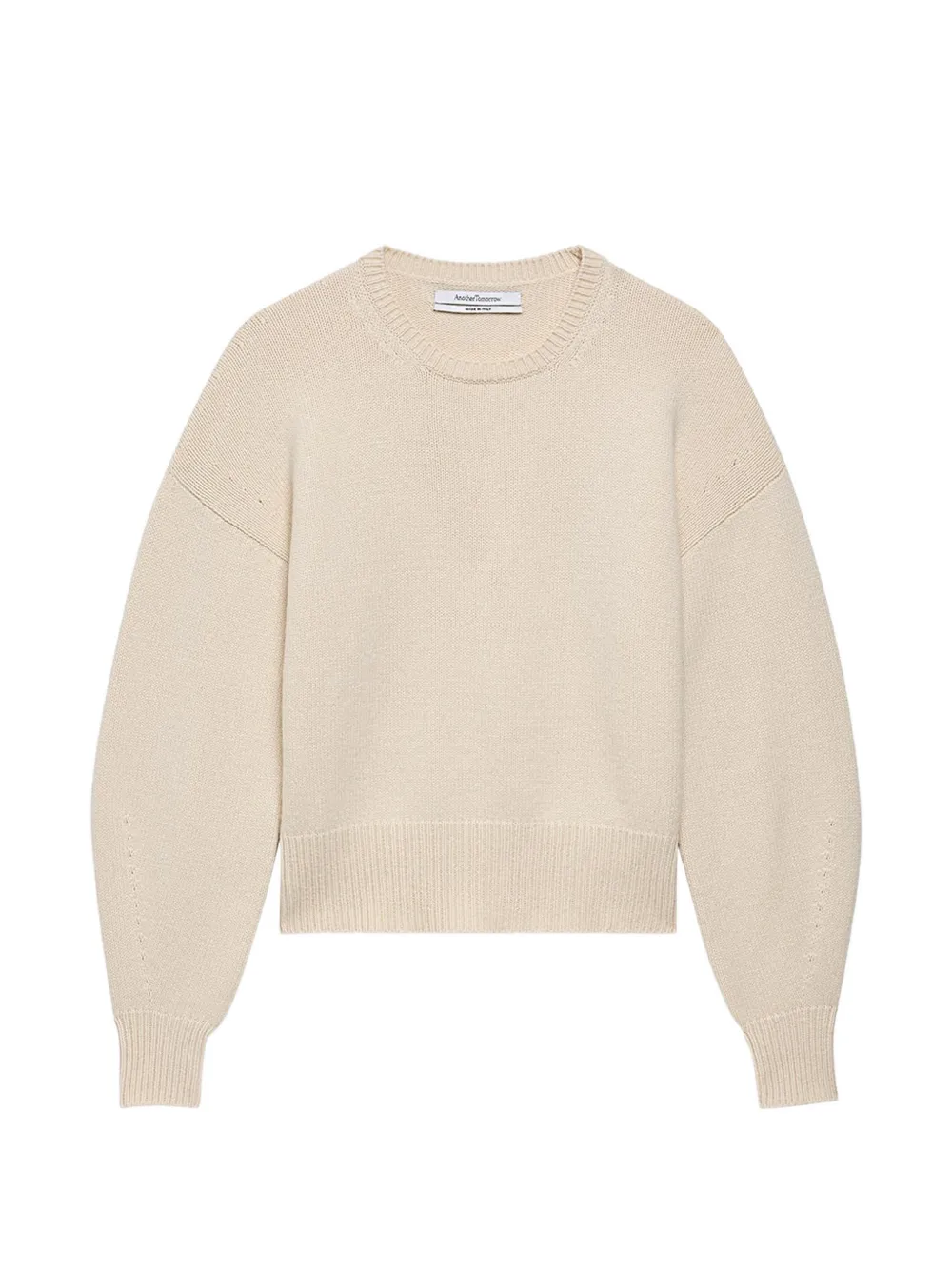 Another Tomorrow cashmere-knit sweater - Neutrals