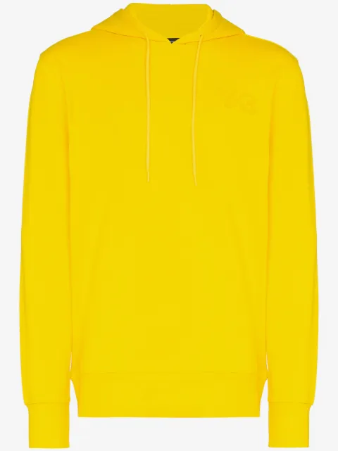 Y-3 logo-print "Yellow" hoodie
