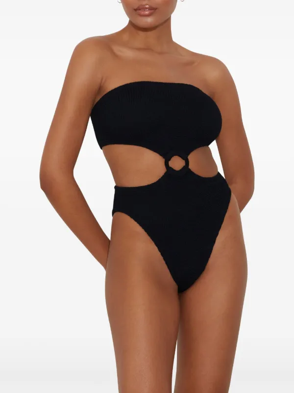VIP【関税送料無料】希少 Hunza G Jerry one-piece swimsuit Hunza G Jerry Swimsuit | Black | FARFETCH ID