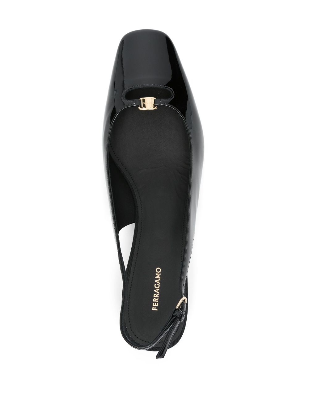 Ferragamo 40 mm pumps met uitgesneden details Zwart