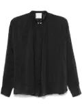 Forte Forte crystal-embellished voile shirt - Black