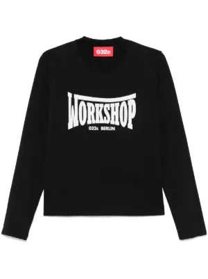 25最新作 ★032c★Graphic Long Sleeve T-shirt★特価★ブラック 032c T-Shirts for Men - Shop Now on FARFETCH