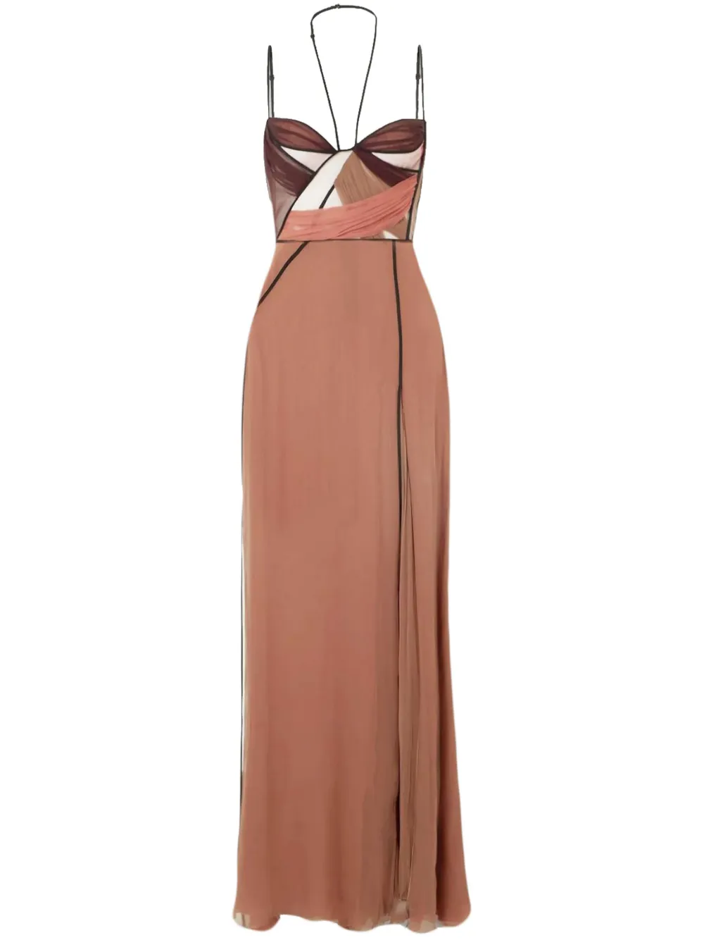 Nensi Dojaka Mae maxi dress | Brown | Image 1