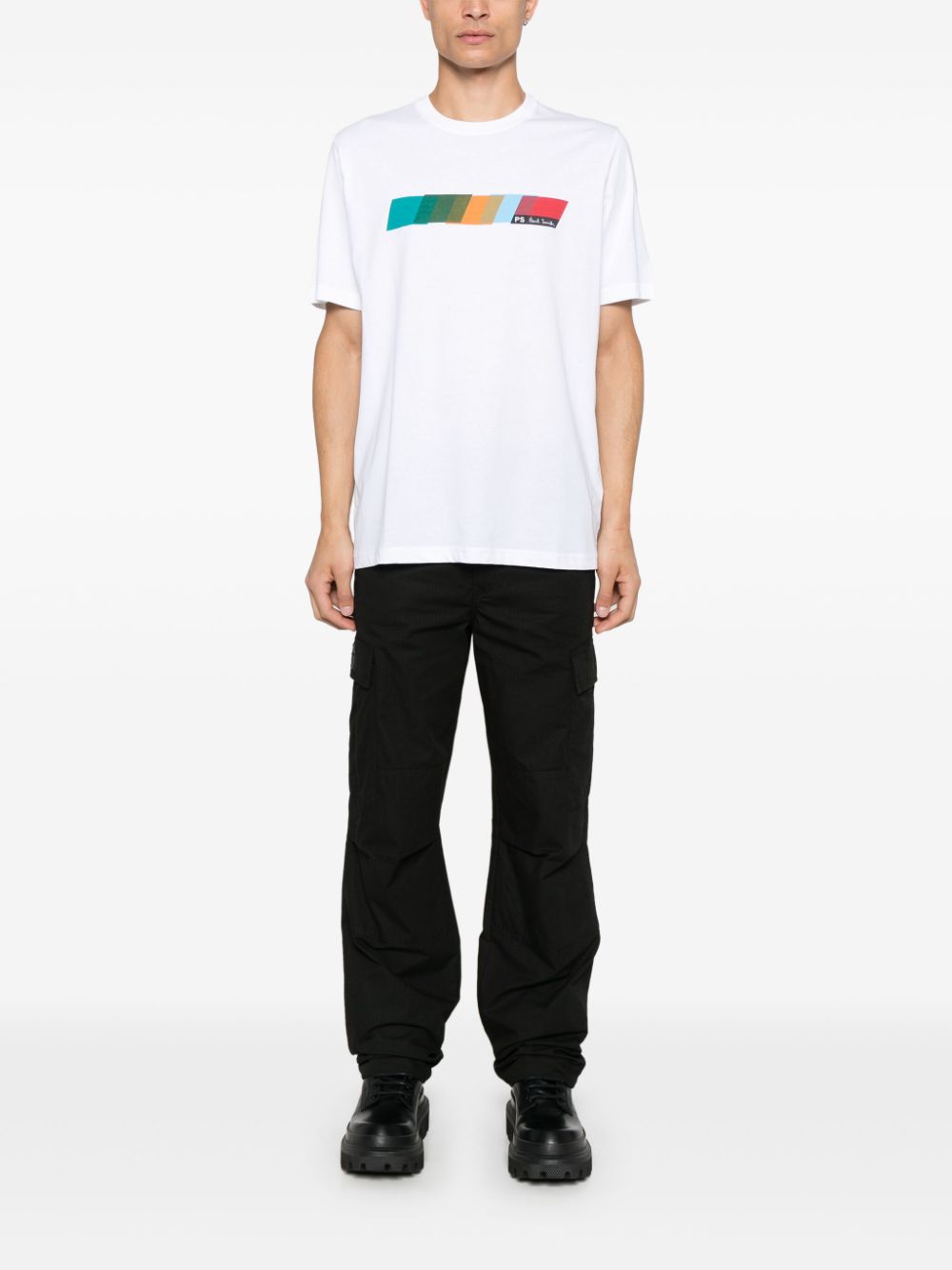 PS Paul Smith T-shirt met logoprint Wit