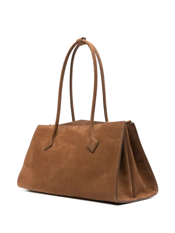 トートバッグ LE TECKEL TOTE BAG Le Teckel leather tote bag in black - Alaia | Mytheresa