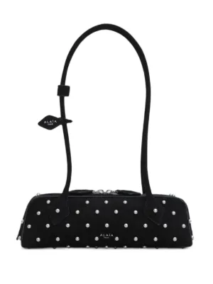 SALE【Alaia】ル テッケル ロゴプリント トートバッグ ALAÏA ゴートスキン製 LE TECKEL SMALLバッグ | ショルダー