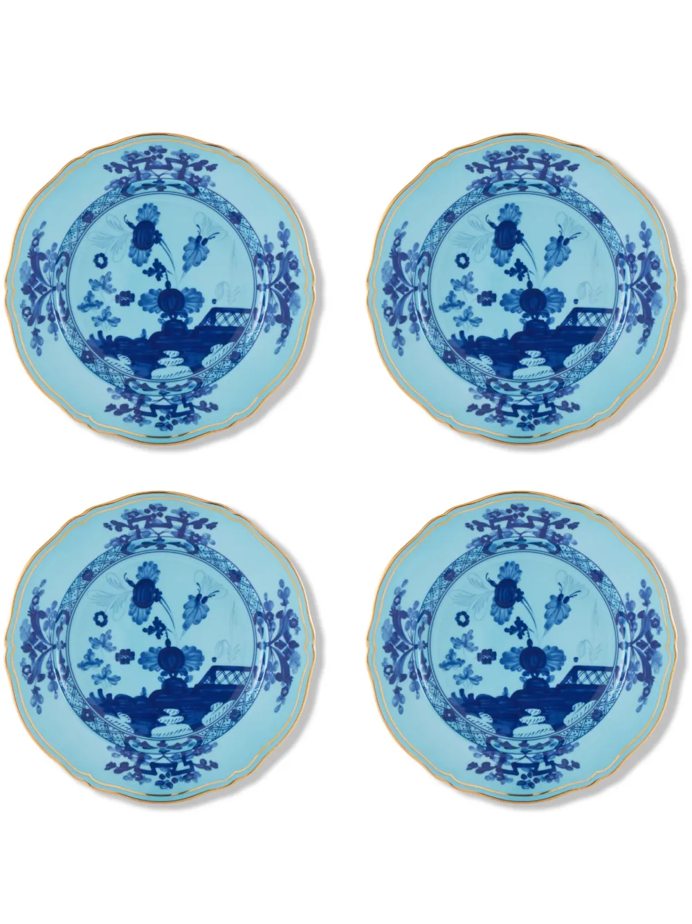 GINORI 1735 Oriente dessert plates (set of four) | Blue | Image 1