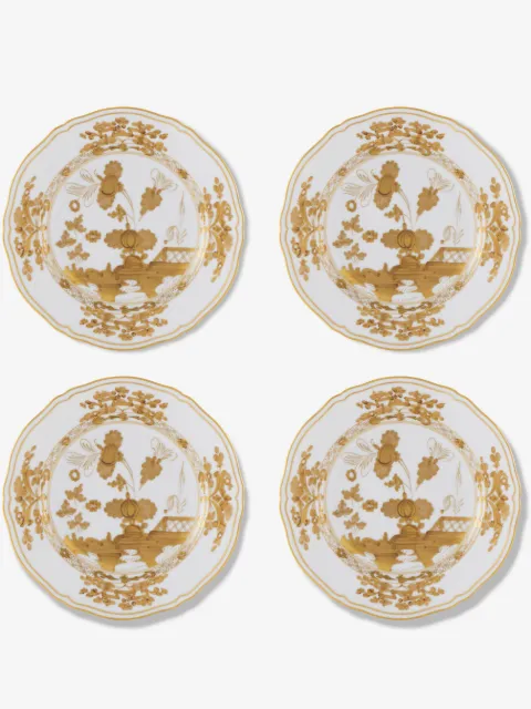 GINORI 1735 Oriente Italiano Aurum dessert plates (set of four)