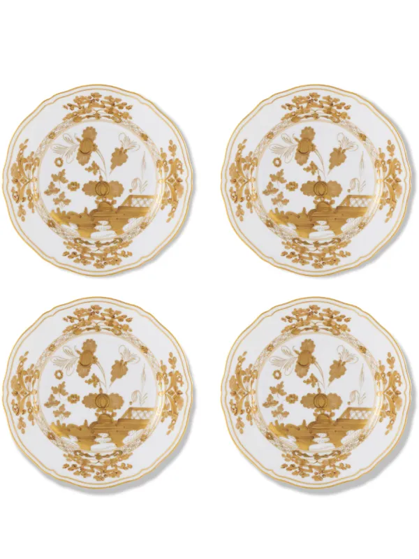 GINORI 1735 Jogo 4 Pratos De Sobremesa Oriente | Branco | FARFETCH BR