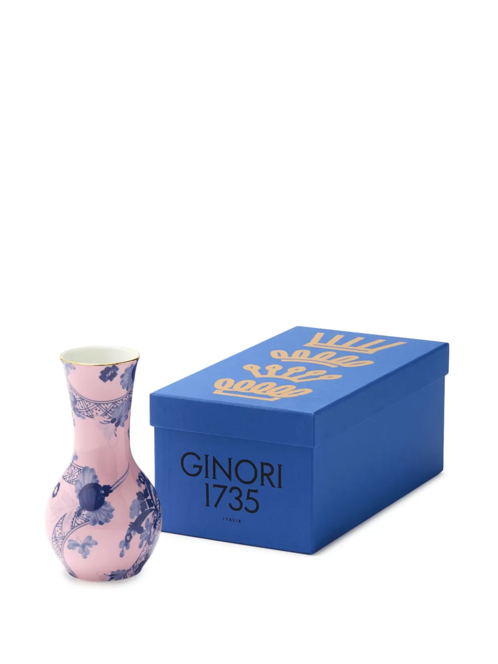 Ginori 1735 Oriente Vase In Pink