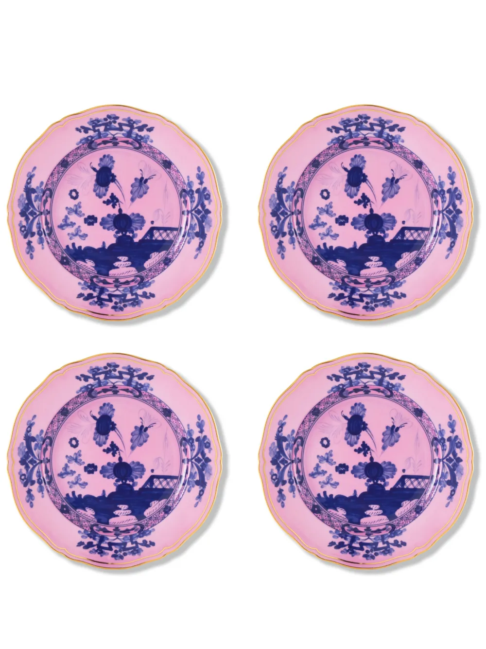 GINORI 1735 Oriente Azalea dessert plates set | Pink | Image 1