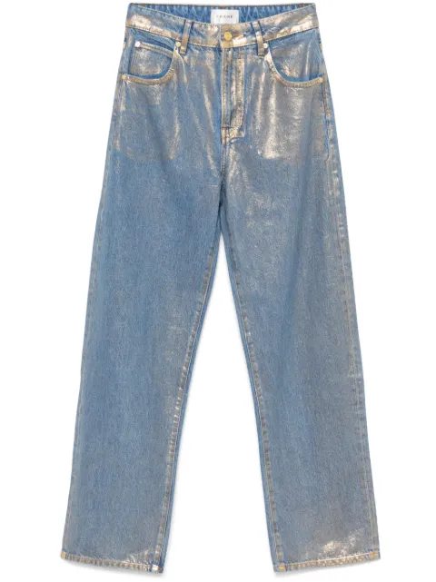 FRAME lamé-effect jeans