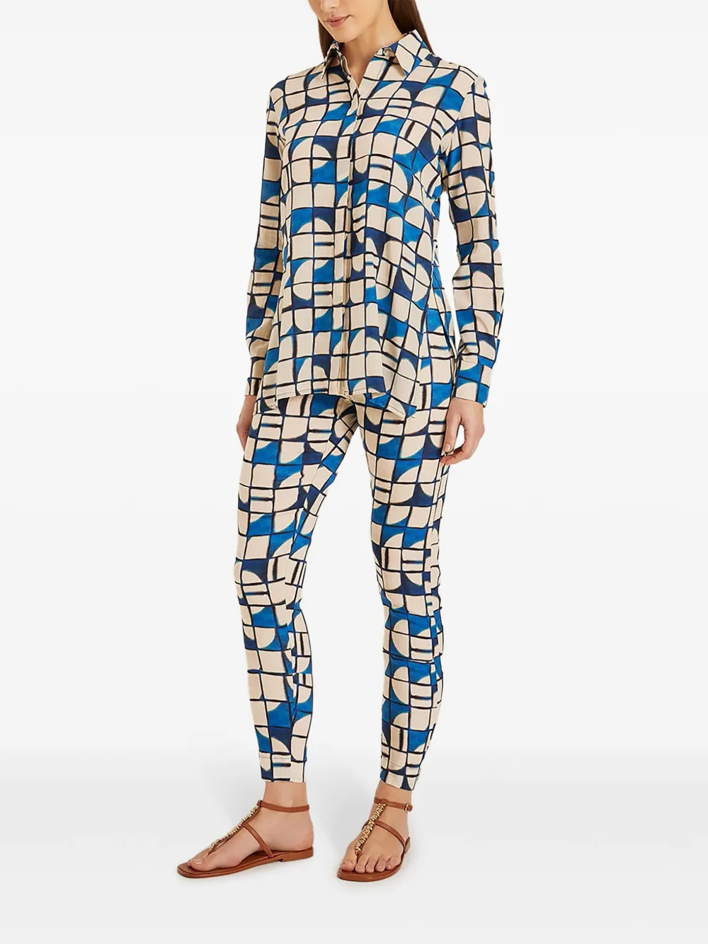 Lenny Niemeyer Broek met Cascais-print - Wit
