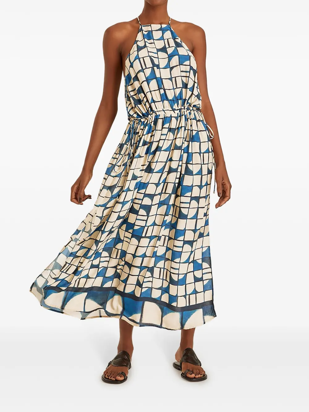 Lenny Niemeyer Maxi-jurk met Cascais-print - Wit