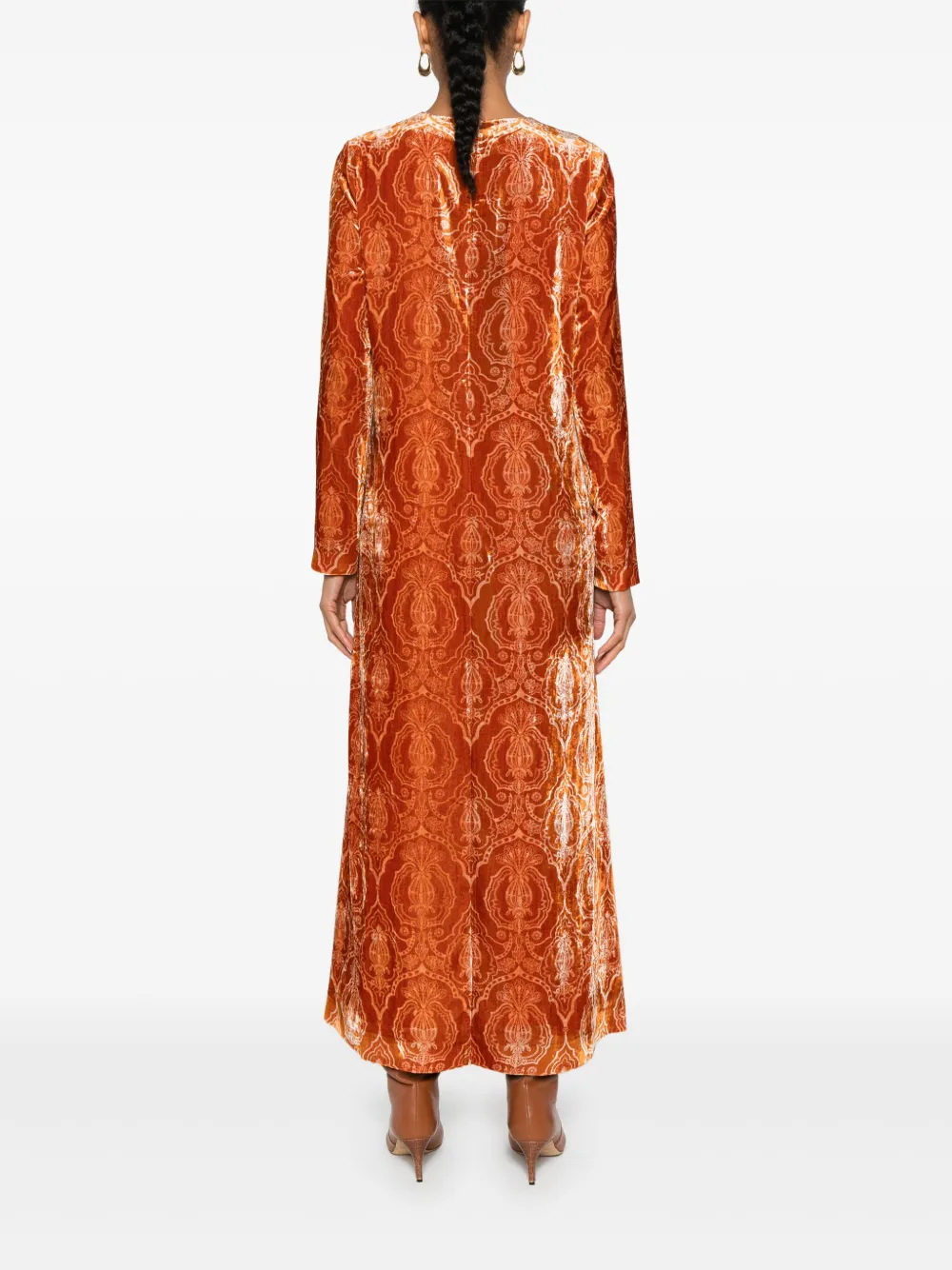 La DoubleJ Swing maxi-jurk Oranje