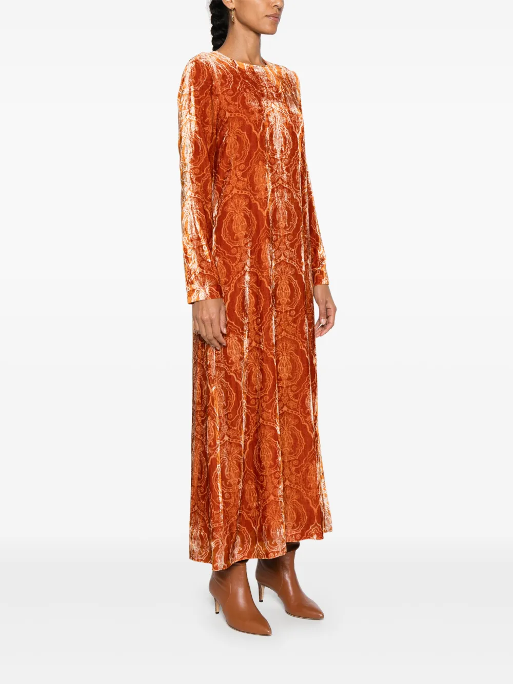 La DoubleJ Swing maxi-jurk Oranje