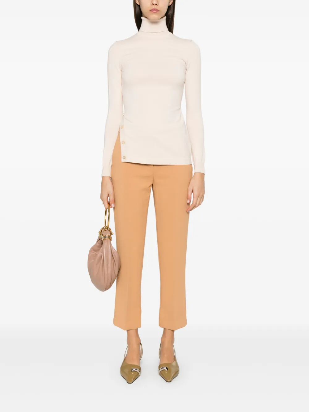 Elisabetta Franchi Trui met studs Roze