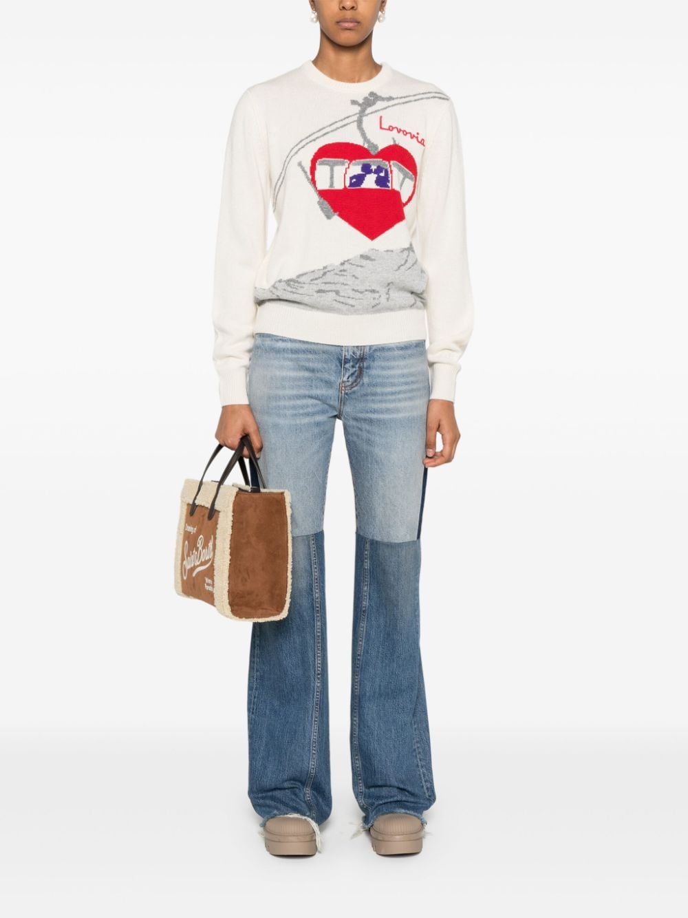 Shop Mc2 Saint Barth New Queen Sweater In White