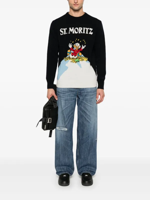 MC2 Saint Barth x Disney Heron Sweater | Black | FARFETCH