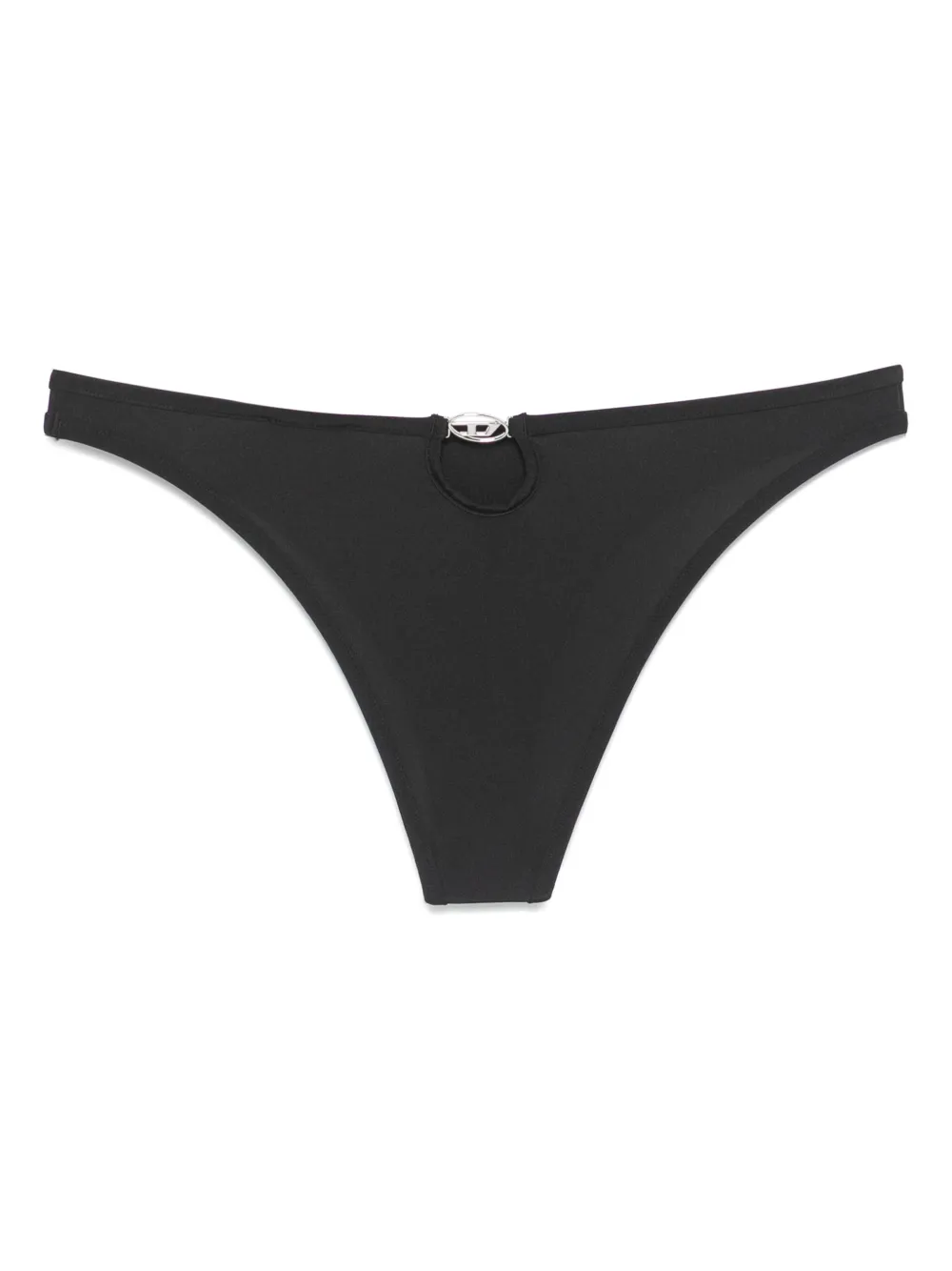 Diesel Logo-print Bikini Bottoms In Black