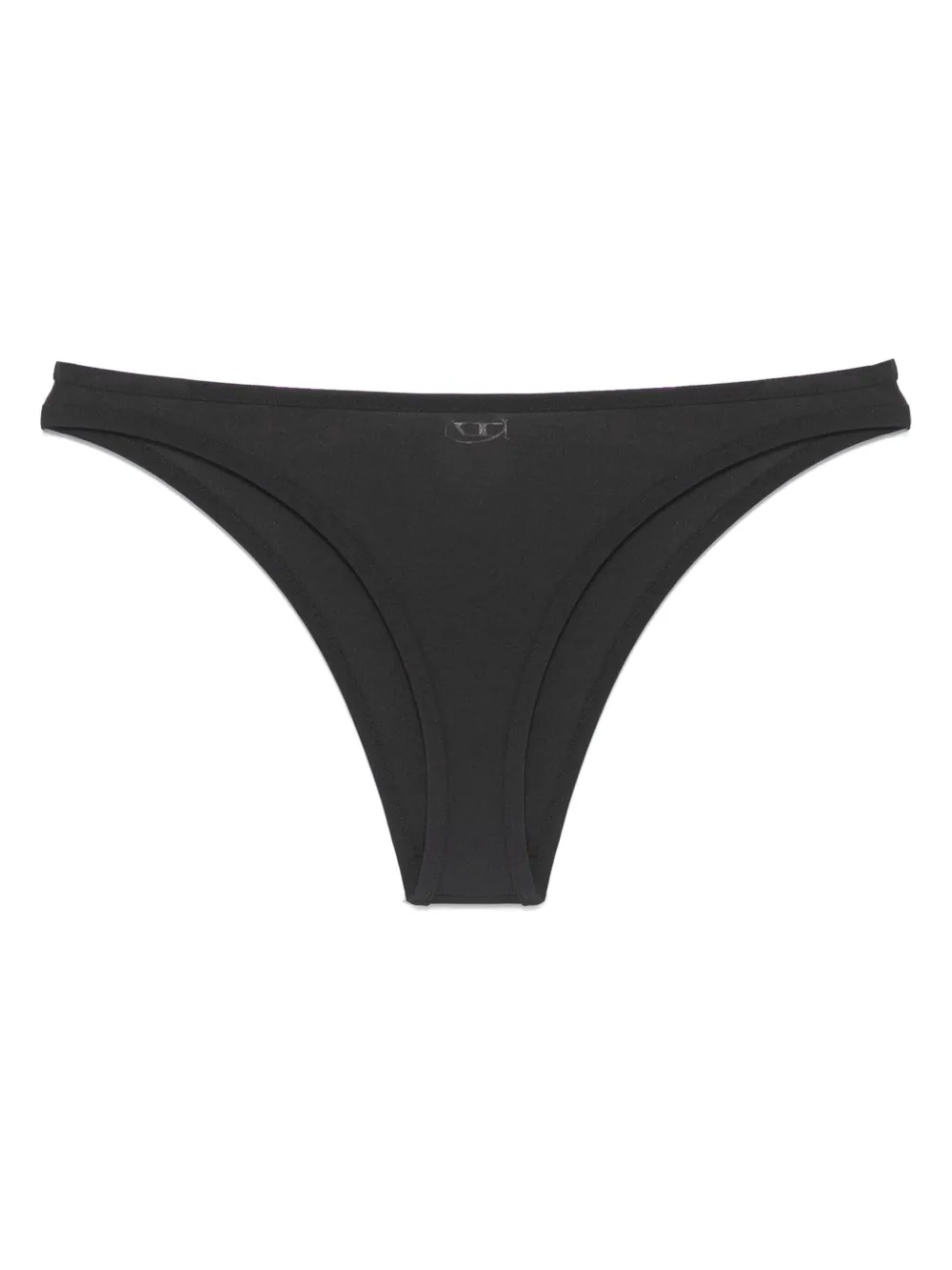 Diesel Logo-print Bikini Bottoms In Black