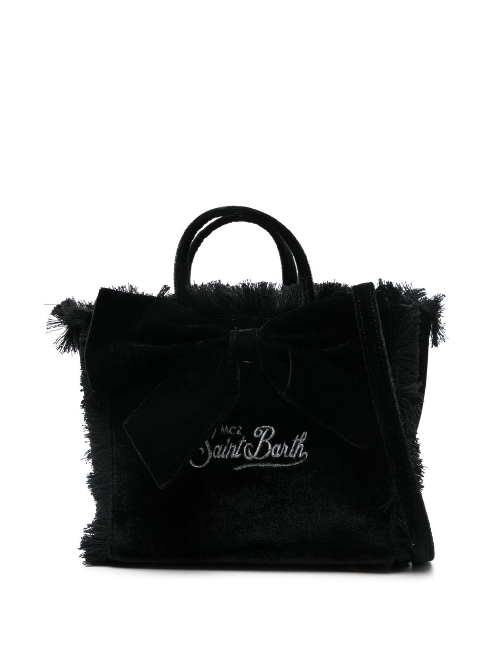 Shop Mc2 Saint Barth Mini Vanity Tote Bag In Black