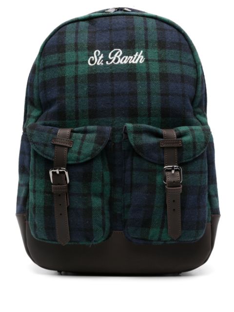 MC2 Saint Barth tartan-print backpack Men