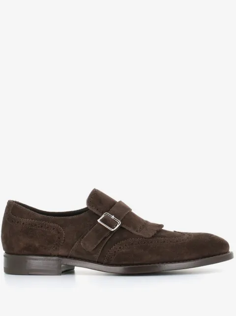 Henderson Baracco suede monk shoes