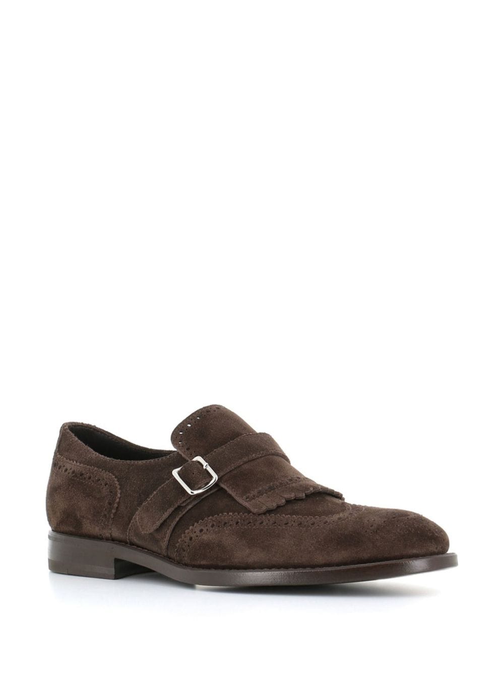 Henderson Baracco suede monk shoes - Bruin