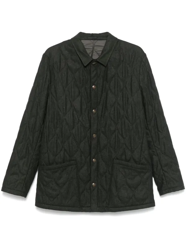 Boglioli diamond-quilted Jacket | Grey | FARFETCH RO