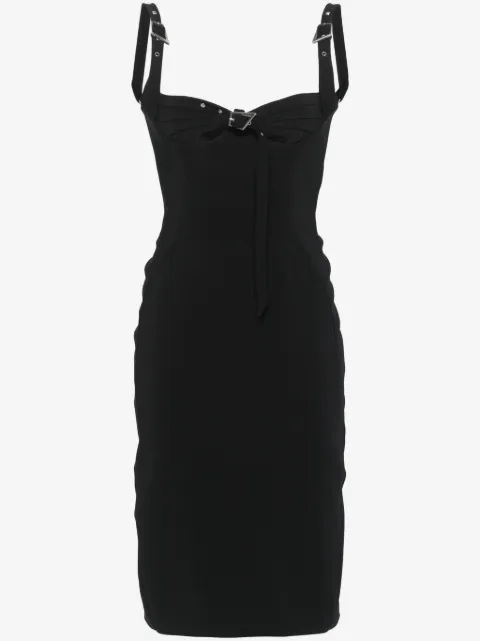 Mugler bucked bustier midi dress