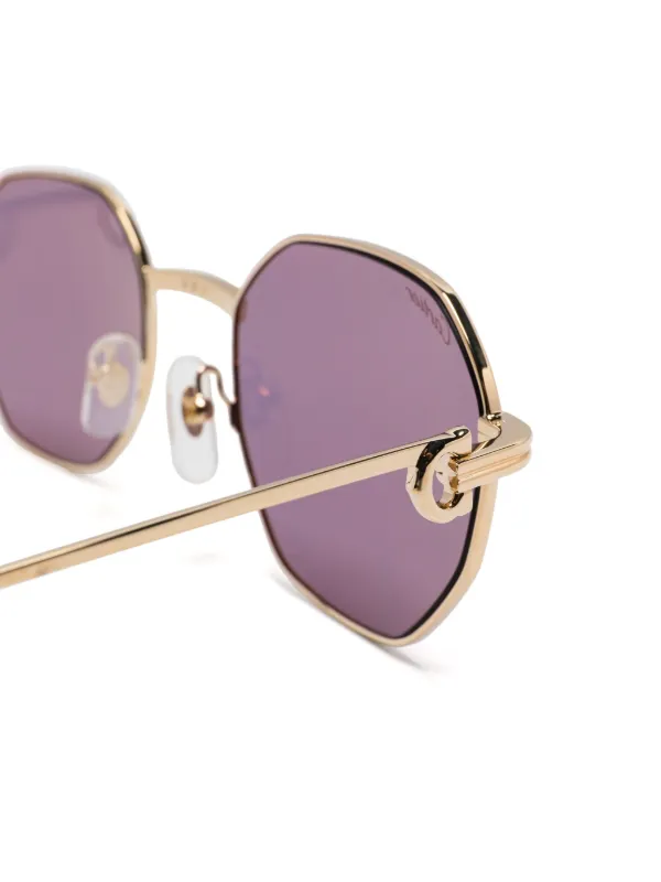 Cartier Eyewear CT0500S サングラス | ゴールドトーン