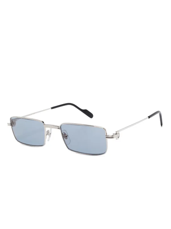 Cartier Eyewear Lunettes De Soleil à Monture Rectangulaire