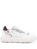 Love Moschino glitter-logo sneakers - White