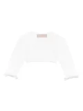 La Stupenderia long-sleeve cardigan - White