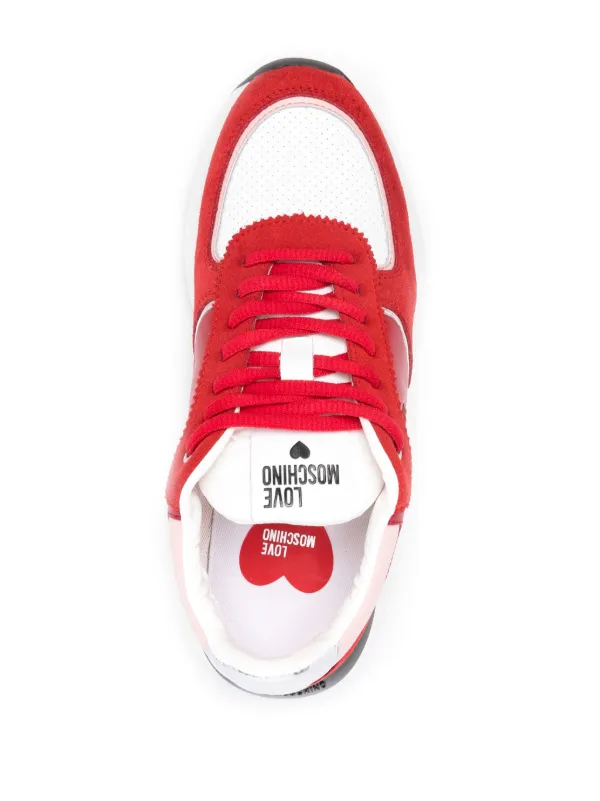Love Moschino Tenis Con Logo En Relieve Rojo FARFETCH AR