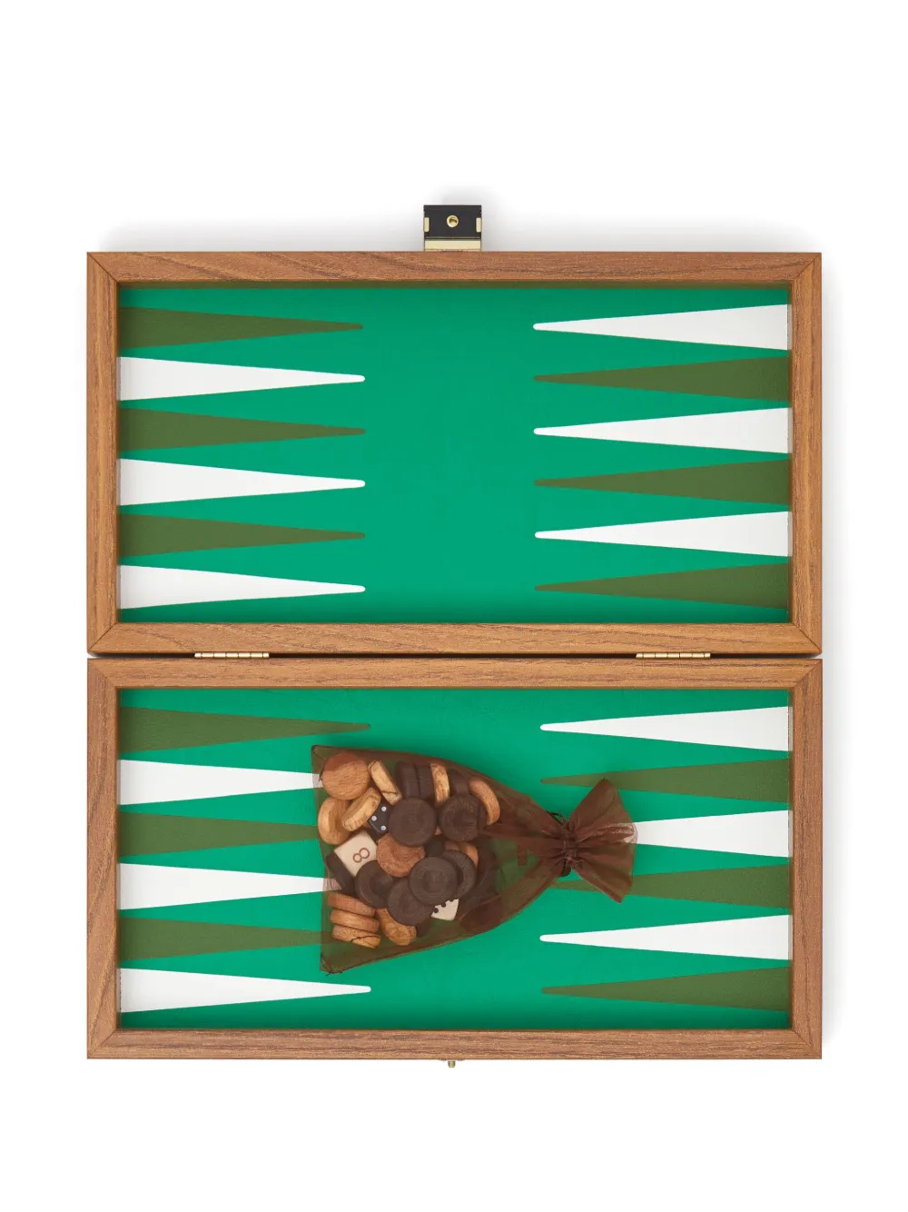 The Conran Shop Milos Travel Backgammon Set (20cm X 30cm) In Brown