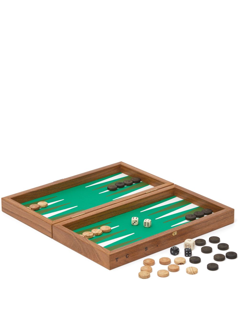 The Conran Shop Milos Travel Backgammon Set (20cm X 30cm) In Brown