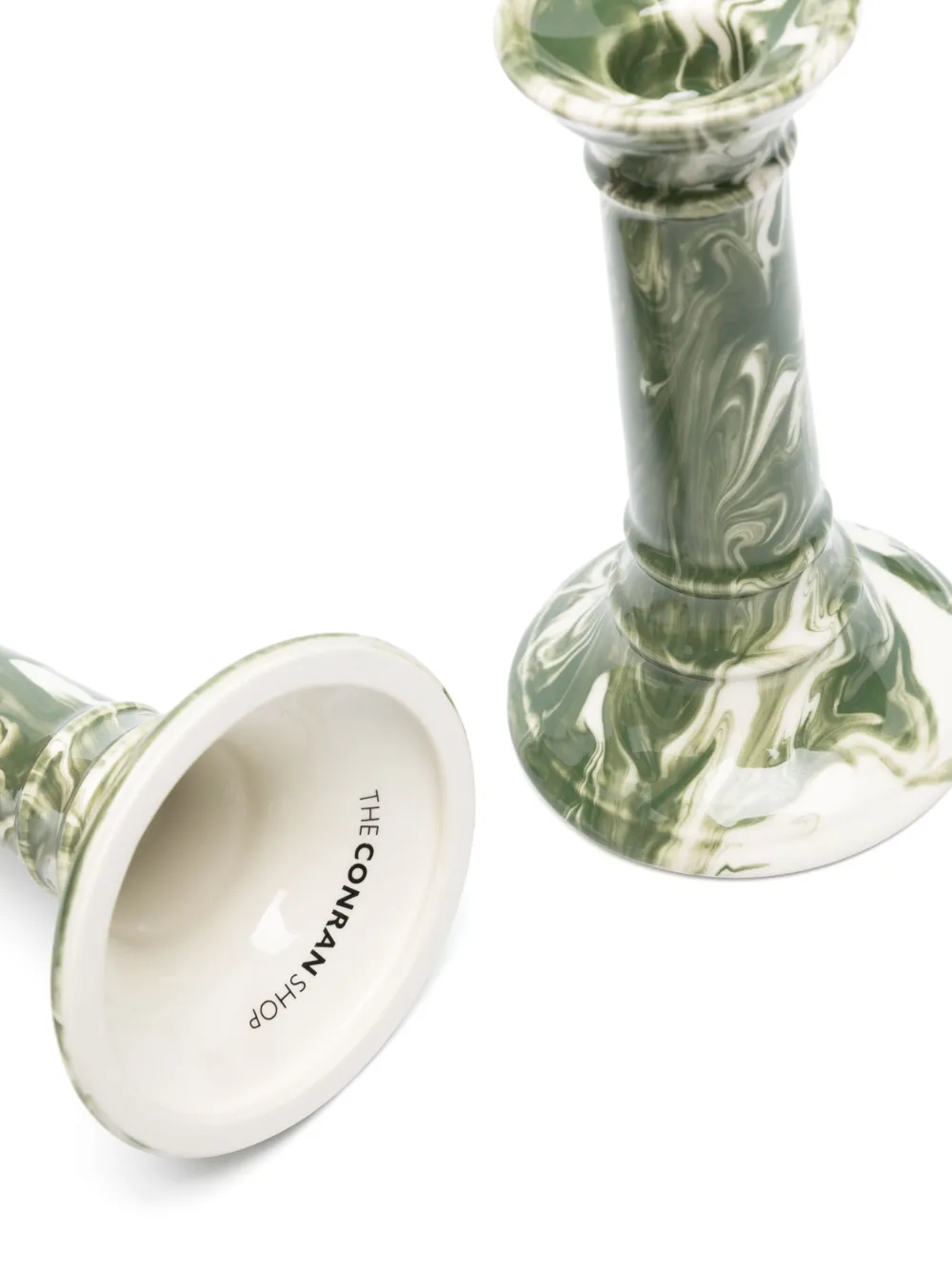 The Conran Shop Wardour Candle Holders (set Of Two) In Grey