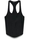 Mugler corset-style top - Black