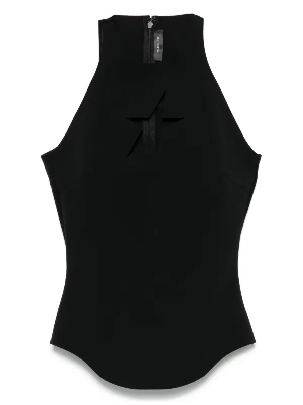 Tシャツ・カットソー MUGLER Women Tops 25P3TO0769859 1999 Black black halter star top | MUGLER Official Website – Mugler